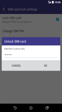 Key in your PIN and press OK.