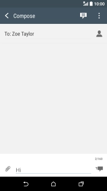 Press the attachment icon.