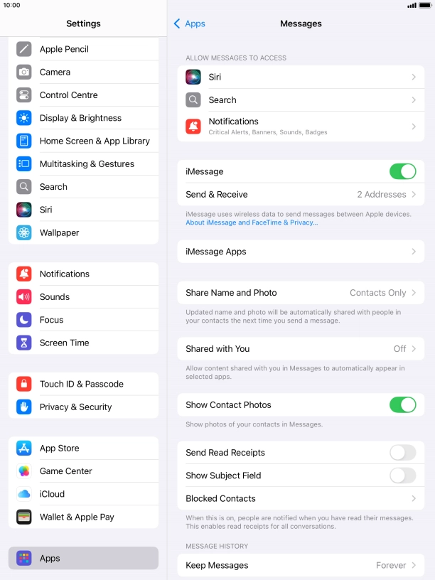 Press the Home key to return to the home screen.
