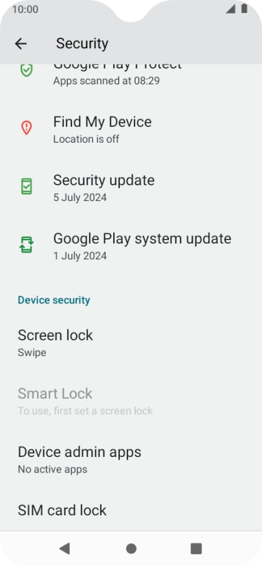 Press SIM card lock.