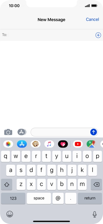 Press To and key in the first letters of the recipient's name.