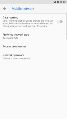 Press Access point names.