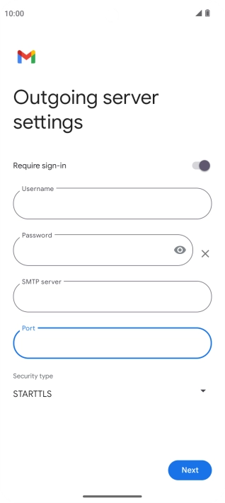 Press the drop down list below 