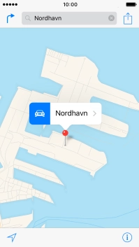 Press the navigation icon next to the required destination.