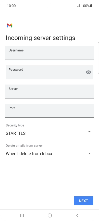 Press the field below 