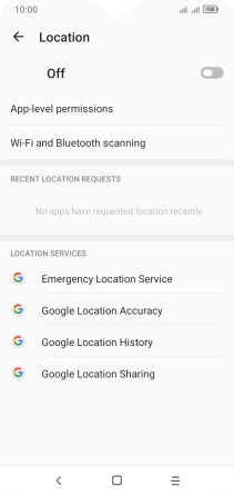 Press the indicator to turn the function on or off.