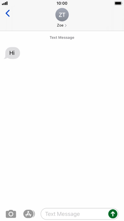Press the Home key to return to the home screen.