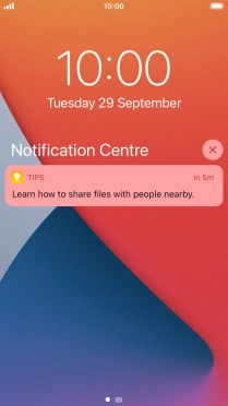 Press the required notification and follow the instructions on the screen to use the selected function.