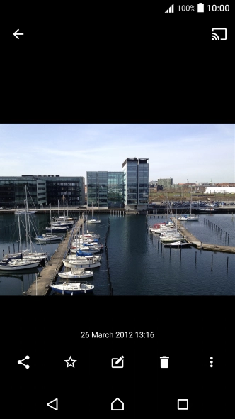 Press the share icon.