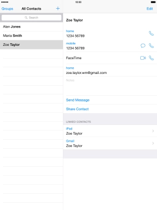 Press the Home key to return to the home screen.