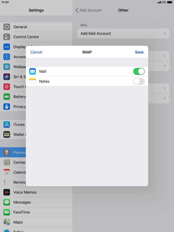 Press Save. Your email account has now been set up. To select more settings for incoming and outgoing server, proceed with the following steps.