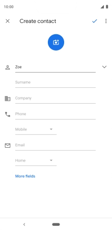 Press Surname and key in the required last name.