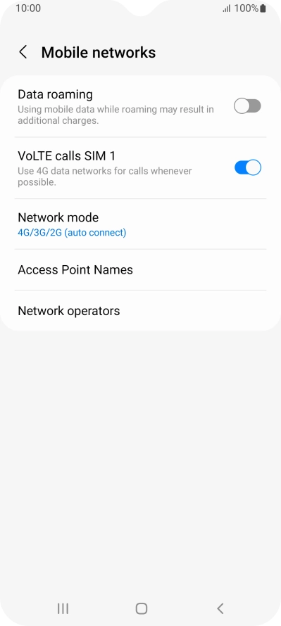 Press Access Point Names.