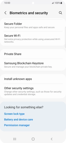 Press Other security settings.