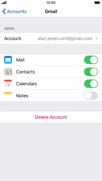 Press the Home key to return to the home screen.
