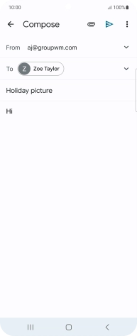 Press the attachment icon.