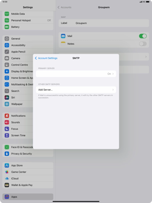 Press the field below 