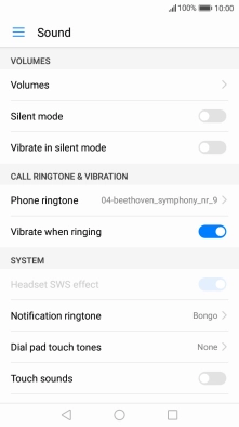 Press the Home key to return to the home screen.