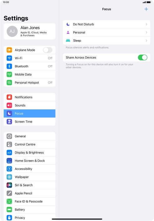 Press Do Not Disturb.