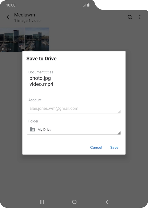 Press the field below 
