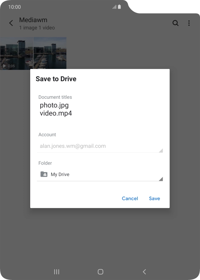 Press the field below 