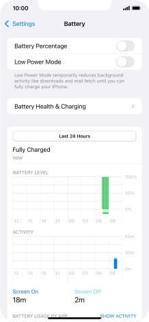 Press Battery Health & Charging.