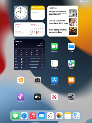 When the battery charging icon is displayed, the battery is charging.