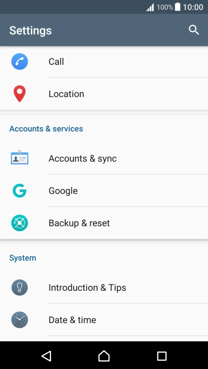 Press Accounts & sync.