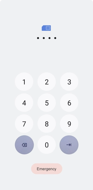 If you're asked to key in your PIN, do so and press arrow right.