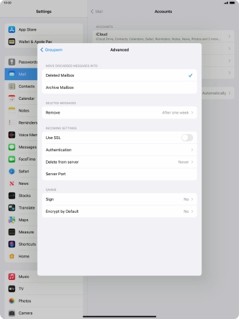 Press Authentication.