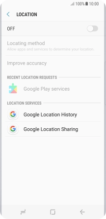 Press the indicator to turn the function on or off.