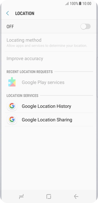 Press the indicator to turn the function on or off.