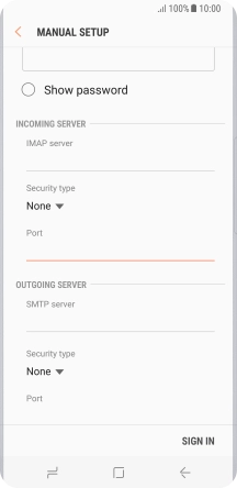 Press the field below 