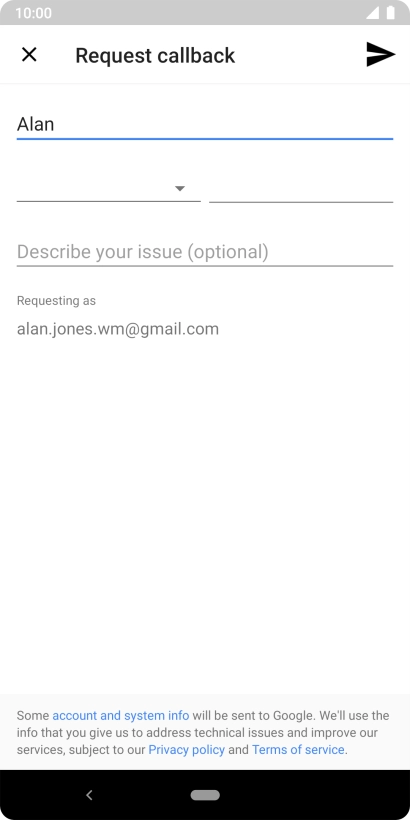 Follow the instructions on the screen to request a call. You will then get a call from the Google support team. Follow the verbal instructions to get support for your phone.