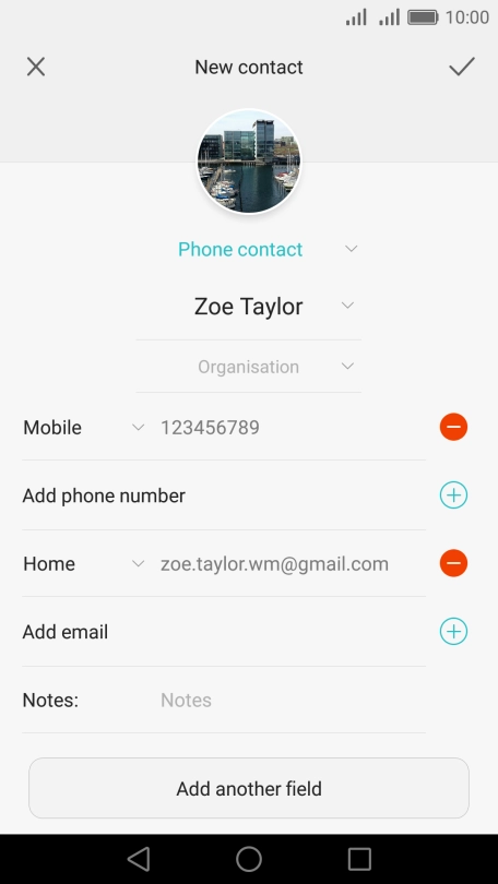 Press the drop down list next to the email address.