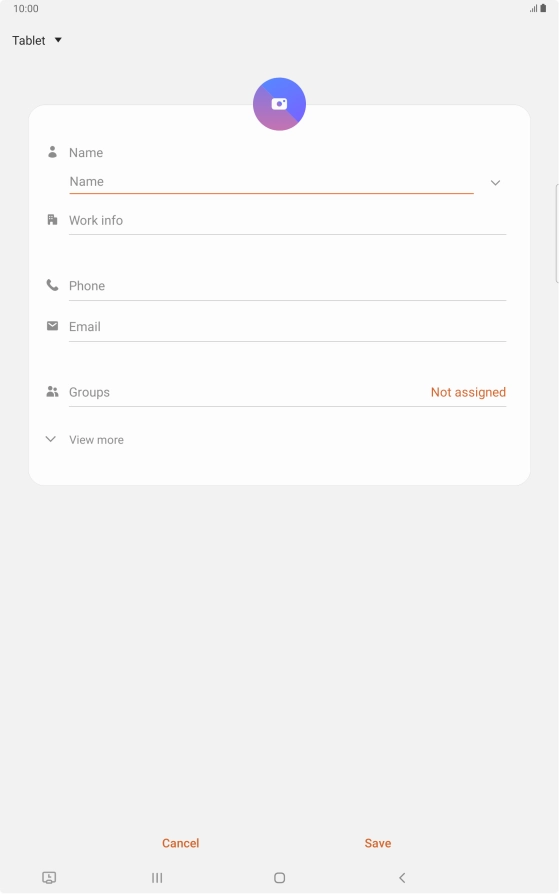 Press the address book drop down list.