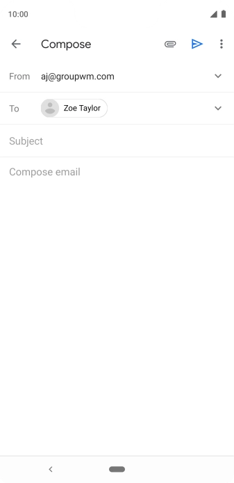 Press Subject and key in the required subject.