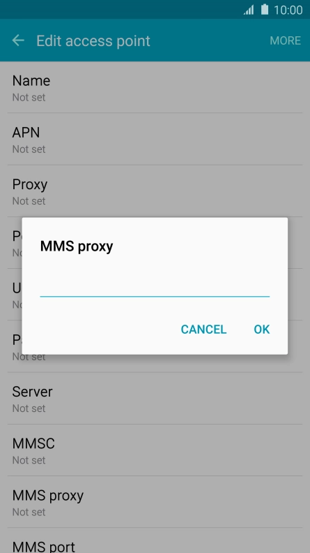 Key in 10.202.002.060 and press OK.