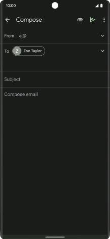 Press Subject and key in the required subject.