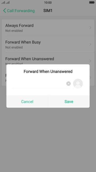 Key in +61414121121 and press Save.