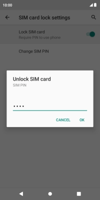 Key in your PIN and press OK.