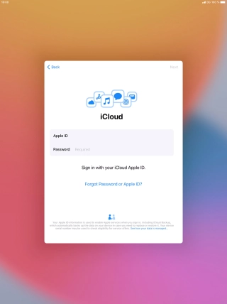 Press the field next to 