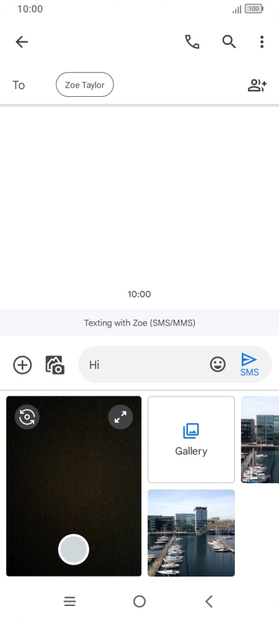 Press Gallery and go to the required folder.