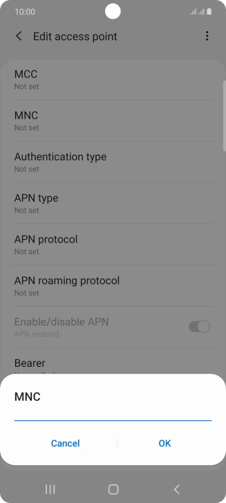 Key in 03 and press OK.