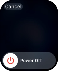 Press and drag the power off icon right.