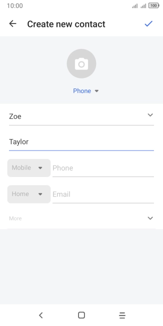 Press Phone and key in the required phone number.