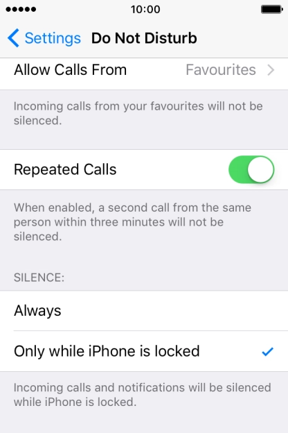 Press Always if you want to set your phone to silent mode permanently.