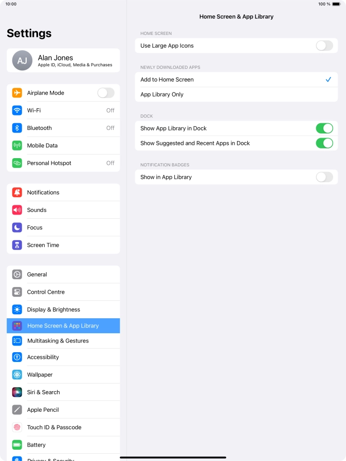 To add new downloaded apps to both the home screen and App Library, press Add to Home Screen.
