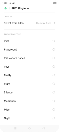 Press the Home key to return to the home screen.