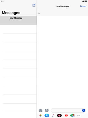 Press To and key in the first letters of the recipient's name.